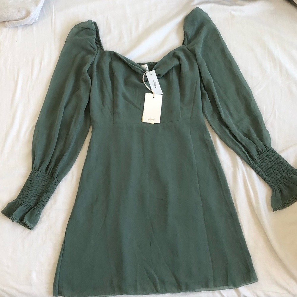 Aritzia Sage Green Dress